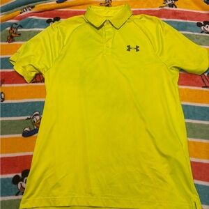 Under Armour Men's Bright Yellow Polo